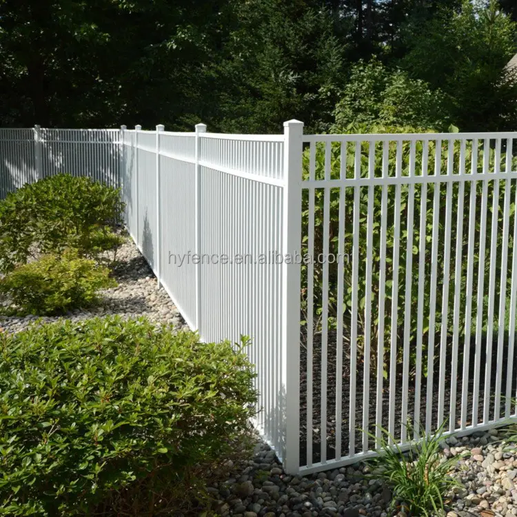 Kostengünstiger wirksamer Sicherheitszaun mit 3 Geländern und flacher Oberfläche 6 x 8 Fuß Galvanisierter Stahl weißer Gartenzaun Innenraum-Sicherheitszaun