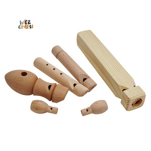 Kreative <span class=keywords><strong>Multi</strong></span> Music Sound Toy Kinder Musik instrument Holzzug Pfeifen