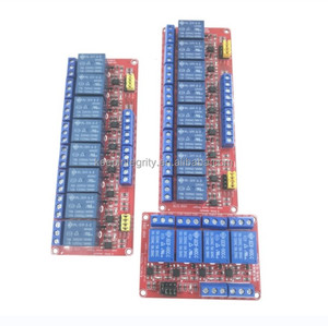 Lager neu 1 2 4 8 Kanal 5V 12V 24V Relais modul Roter Optokoppler isoliert Hoch-und Niedrigpegel-Trigger relais modul - Product Image 2