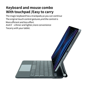 定制11英寸iPad Air第5代iPad Pro磁性魔术键盘智能触控板BT无线接口USB阿拉伯语支持 - Product Image 2