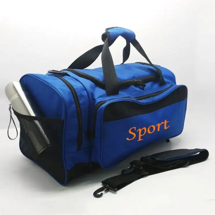 الجملة قيمة الأزياء البوليستر النايلون للماء مخصص الأزرق حقيبة للأدوات الرياضية
