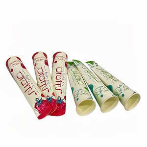 Gıda sınıfı boş kağıt sıkma dondurucu Popsicle Push up tüp ambalaj kabı popsicle tüp