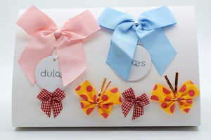 Lazo de cinta de grogrén con purpurina preatado personalizado con lazo elástico, caja de Chocolate de poliéster, embalaje para decoración de regalo de Navidad - Product Image 5