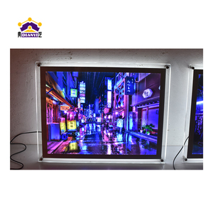 Đen cạnh-<span class=keywords><strong>lit</strong></span> Acrylic LED Acrylic LED giữ dấu hiệu 8.5x11 inch chiếu sáng hình ảnh khung cho cửa hàng văn phòng quảng cáo - Product Image 4