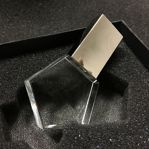 Tùy Chỉnh 3D Logo Tự Nhiên Tinh Thể Thủy Tinh Usb Ổ Đĩa Flash 2.0/3.0 Bộ Nhớ Stick Pendrive Đa Giác Bạc Pha Lê Usb Ổ Usb - Product Image 3