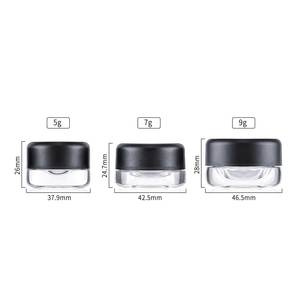 Empty <strong>5ml</strong> 7ml 9ml Airtight Smell Child Proof Packaging <strong>Container</strong> Round Concentrate 1 Gram Glass <strong>Jar</strong> With Child Resistant Caps - Product Image 4