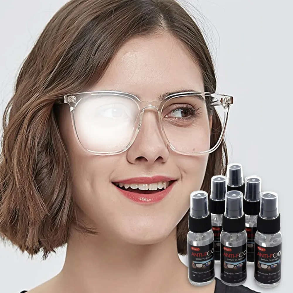 도매 30ml 안티 안개 안경 렌즈 스프레이 안경 렌즈 청소 스프레이 액체 솔루션 클리너