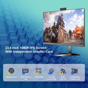 PC de escritorio todo en uno OEM ODM de 23,8 pulgadas con pantalla táctil LCD Core I3 I5 I7 DDR4 RAM Computadora de escritorio todo en uno personalizable - Product Image 2