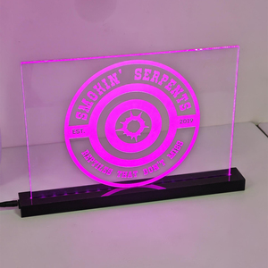Mesa De <span class=keywords><strong>Design</strong></span> Personalizado Acrílico Levou Publicidade Titular Do Sinal Neon Logotipo <span class=keywords><strong>Display</strong></span> <span class=keywords><strong>Counter</strong></span> Placa De Sinal De Boas Vindas Levou Bases De Luz
