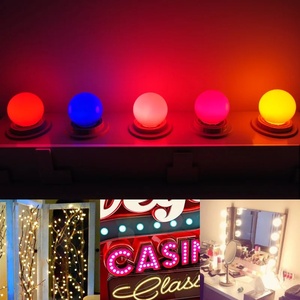 G45 LED ampul 1W plastik renk ampul 220V 12V için E27 B22 Festoon dize işıklar şenlikli dekoratif ampul LED - Product Image 5