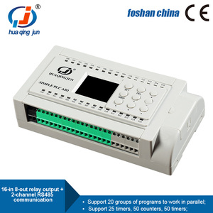 Huaqingjun 16 ingressi 8 uscite uscita relè PLC con Controller logico programmabile RS485 per sistema di parcheggio