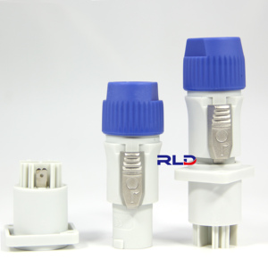 <strong>Input</strong> and <strong>Output</strong> Speakon 3 Pin Powercon Plug Male Jack 3 Core Power <strong>Connector</strong> - Product Image 1
