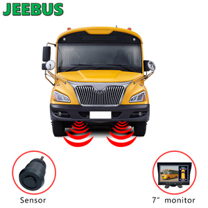 JEEBUS Parktronic 4pcs停车传感器7英寸监控系统，带校车倒车倒车摄像头 - Product Image 3