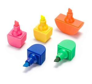 五色合一荧光笔在人的形状有趣的礼品笔与定制的标志印刷 - Product Image 5