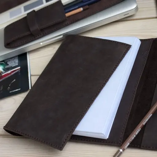 Cuaderno clásico con bucle de bolígrafo para Notebook, libreta de cuero A5 con Logo personalizado, LLE-0044 de cubierta suave