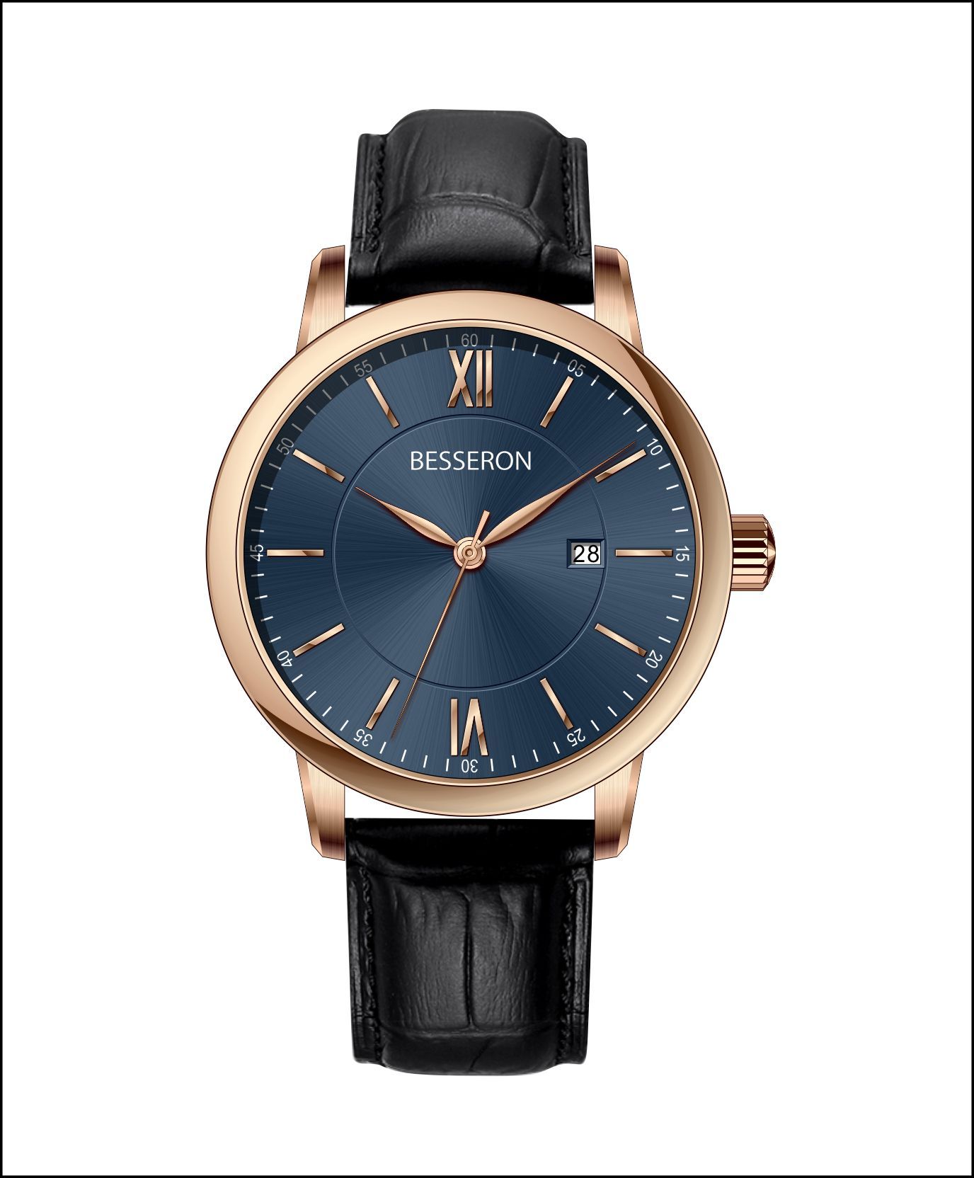 montre simple en cuir 12