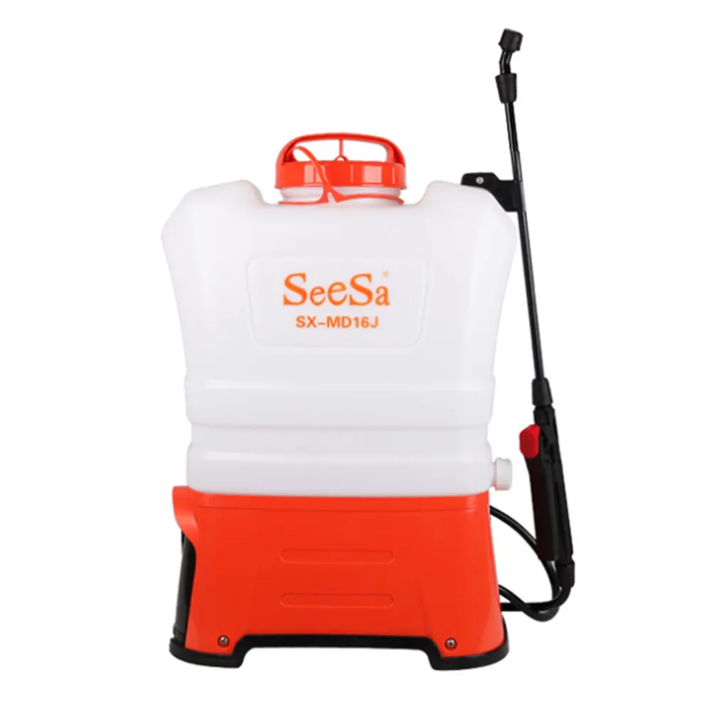 Seesa (SX-MD16J) 16 litre hvlp elektrikli pompa sırt çantası şarj edilebilir meyve bahçesi bahçe pülverizatör