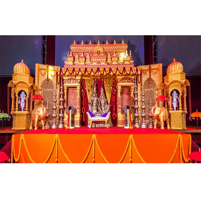 Gorgeous Nam Ấn Độ Đám Cưới Manavarai Giai Đoạn Grand Srilanka Wedding Stage Trang Trí Paris Tamilian Wedding Theme Sợi Giai Đoạn