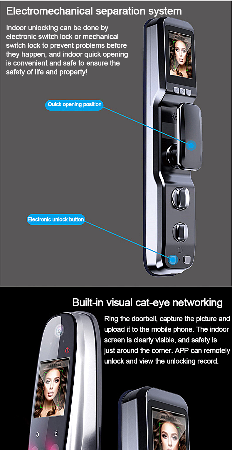 bd safety lock automatic door locks sliding door lock cerradura inteligente fingerprintn smartsteps