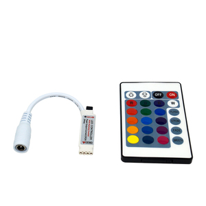 Недорогой 24Key ИК пульт дистанционного управления Smd 5050 2835 Rgb Изменение цвета контроллер для светодиодной полосы света Dc12V мини Rgb светодиодный контроллер