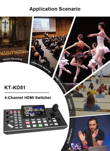 4D Keyboard Control Joystick PTZ NDI Camera Switcher for Live Streaming Video Conference System with Joystick Controller - Product Image 3