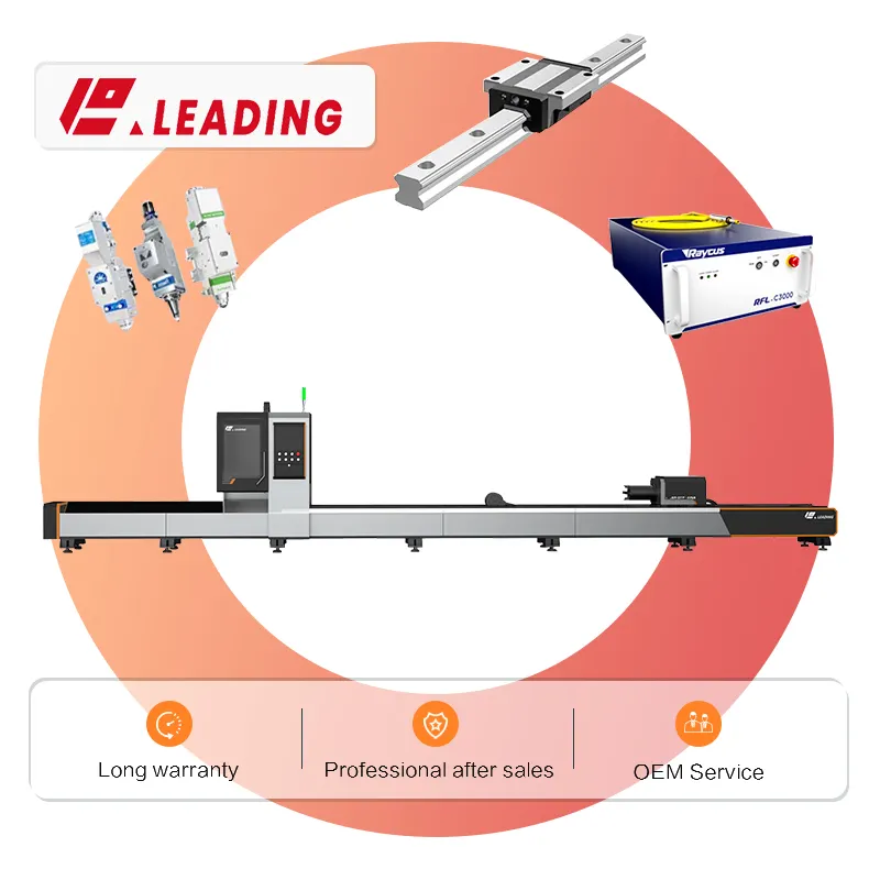 Macchina per il taglio di metalli Laser a fibra con dispositivo di caricamento MN per il taglio laser dell'industria pesante
