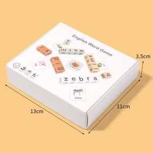 Wooden Alphabet Card <strong>Matching</strong> Game Set Small Educational Toy for Cognitive <strong>Challenge</strong> Brain Training Puzzle Letter Games - Product Image 6