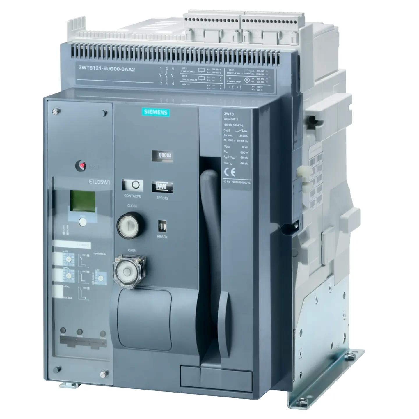 Siemens 3wt disjuntor de ar fixo-montado disjuntor 3-pole