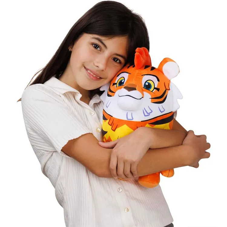 Custom Design Mascote Fabricante OEM Soft Plush Mascote Traje Tiger Realista Animal Cartoon Character Mascote