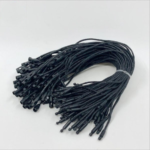 Accesorios de ropa de moda simples Cordón de etiqueta colgante de cuerda negra con cuerda colorida para etiqueta de papel - Product Image 6