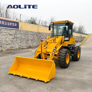 Фабрика AOLITE, 1,5 тонны, гидравлический Компактный Тип, переднее разгрузочное строительное оборудование, мини-колесный погрузчик с 4WD - Product Image 3