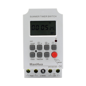 Manhua Digitale Programmabile Timer Interruttore del Relè di Controllo 6-40VDC10A MT316S-DST Estate/Inverno Timer Interruttore - Product Image 1