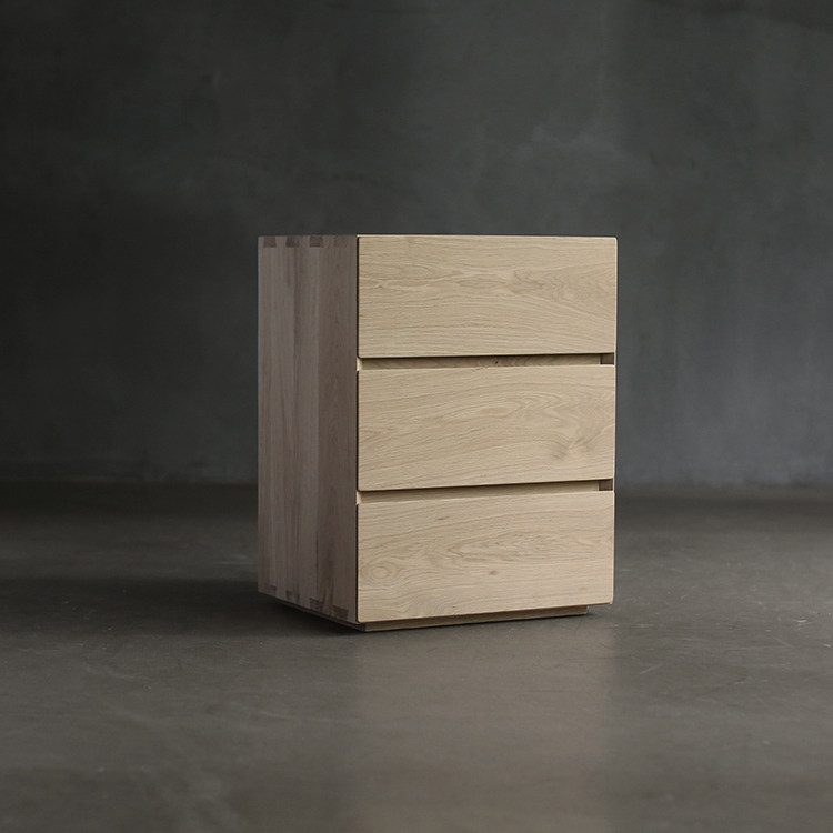 Three-drawer bookcase