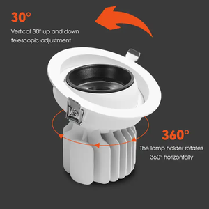 工厂铝发光二极管聚光灯圆形和方形吸顶灯嵌入式模型 - Product Image 5