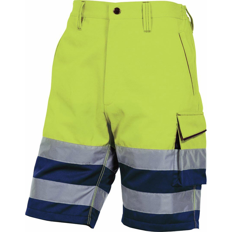 HI vis slim fit shorts verde