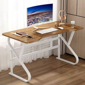 Gran oferta, escritorio de ordenador de madera Simple moderno, mesa Anticolisión de Metal, escritorio de estudio moderno, escritorios de ordenador de oficina - Product Image 3