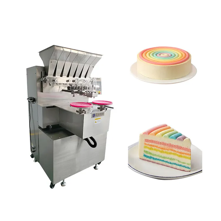 유체와 반 유동성 양이 많은 충전물에 사용되는 크림 인젝터 빵 코팅 케이크 크림 충전물 기계