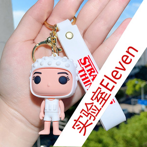 6 màu chất lượng cao Tv Series sẽ Mười Một PVC mini hình cao su Keychain - Product Image 5