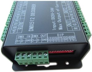 24 Channels RGB RGBW <strong>LED</strong> <strong>DMX</strong> to <strong>PWM</strong> Decoder <strong>LED</strong> Display <strong>Controller</strong> 24CH DMX512 Decoder