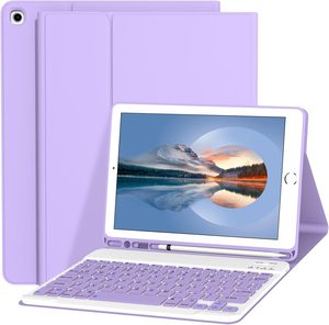通用平板键盘外壳bt可拆卸键盘外壳，带笔架，适用于iPad 9.7英寸ipad 10.9 air11/4/5 pro11 2024