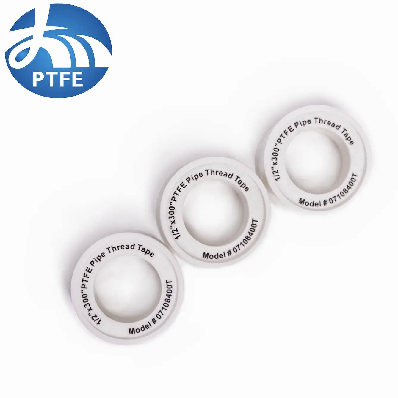 Harga pabrik 12mm putih PTFE 100% ptfe pita segel benang