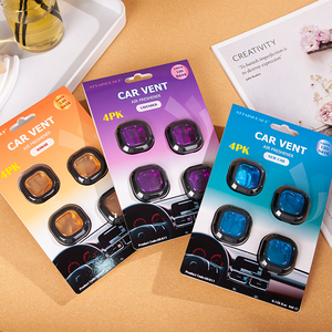 Benutzer definierte Düfte Four Pack Car Vent Lufter frischer Ätherisches Öl Liquid Automotive Aroma therapie Vent Clip Diffusor - Product Image 1