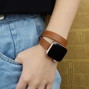Welleny רזה ספורט עור כפול צמיד iwatch עבור אפל שעון אפל אולטרה/2 10 9 8 7 band 46 מ "מ 45 מ" מ 44 מ "מ 40 מ" מ