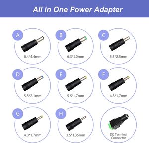 Adaptador de enchufe intercambiable directo de fábrica 5V 3A 15W Salida 9V 2A 18W Montado en la pared 12V 1.5A Adaptador de corriente de enchufe múltiple desmontable - Product Image 5