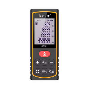 เครื่องวัดระยะเลเซอร์แบบดิจิตอล50เมตรสวิตช์แสดงผล LCD แบบพกพาสะดวกวัดระยะทางได้สะดวก - Product Image 1