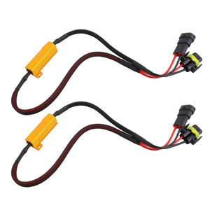 Araba işıkları xenon ampul canbus dekoder H7 far led farlar için 12V 50W 6ohm 6RJ H7 led yük direnci H11 H8 H9 9006 9005 H7 - Product Image 2