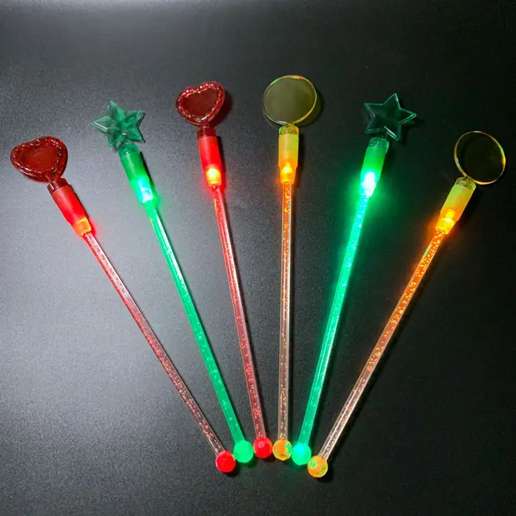 Utensílios para bar, ferramentas de plástico coloridas para beber, bicos piscante