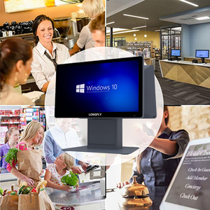 Sistemi Longfly epos per le vendite crm sistema con touch screen tutto in una macchina di pagamento android pos windows doppio schermo pos