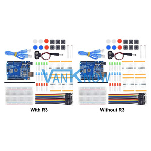 KIT di vendita diretta della fabbrica Kit di avviamento R3 Mini 13 in 1 Kit di ingresso Mini Breadboard luce LED
