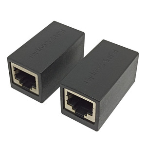 Rj45 Red del adaptador del divisor del rj45 hembra a hembra de Ethernet conector rj45 cable de extensión convertidor conector lan - Product Image 3
